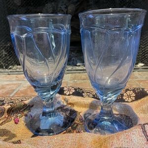 Noritake Glassware Blue Size 7.5" Iced Tea Goblet